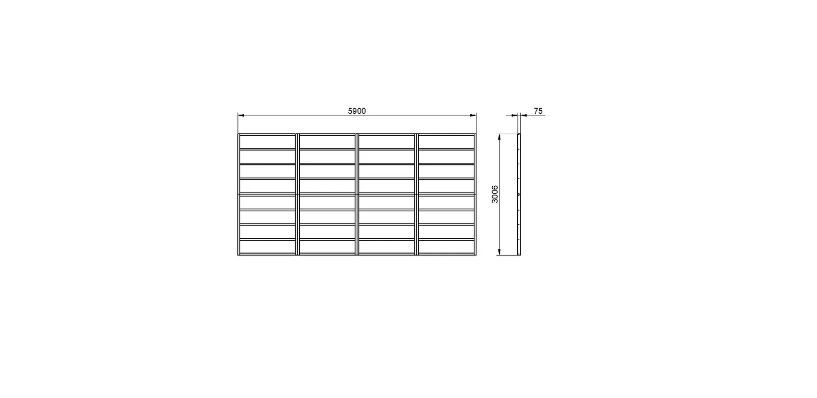 20 x 10 Shed Base for Forest Overlap Sheds — view 2 of 2