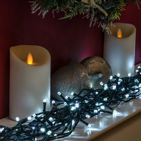 The Christmas Centre White LED Multi-Function Christmas String Lights - 120, 240, 360, 480, 720