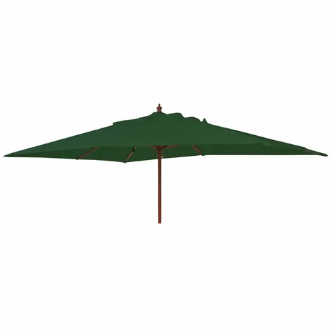 Alexander Rose Alexander Rose 3m x 2m Hardwood Rectangular Garden Parasol - Green