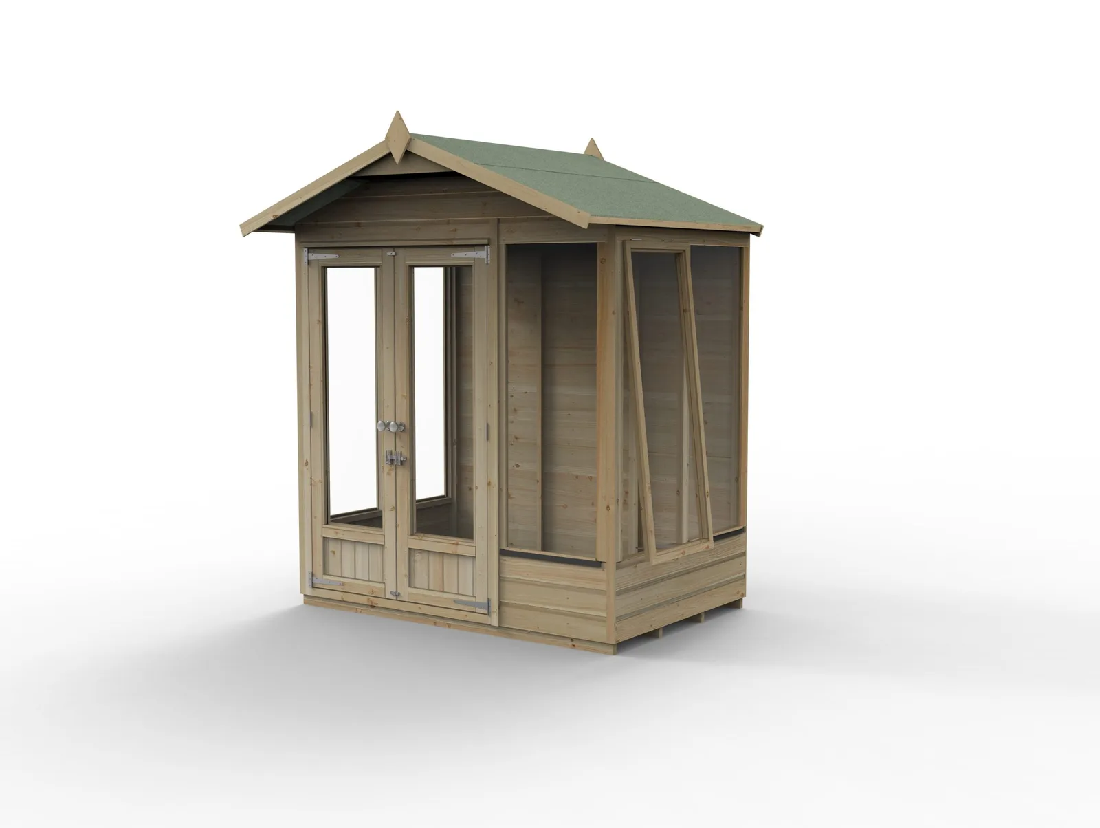 Beckwood Apex Summerhouse 6×4 – Double Door – 5 Windows – 1 Opening — view 3 of 17