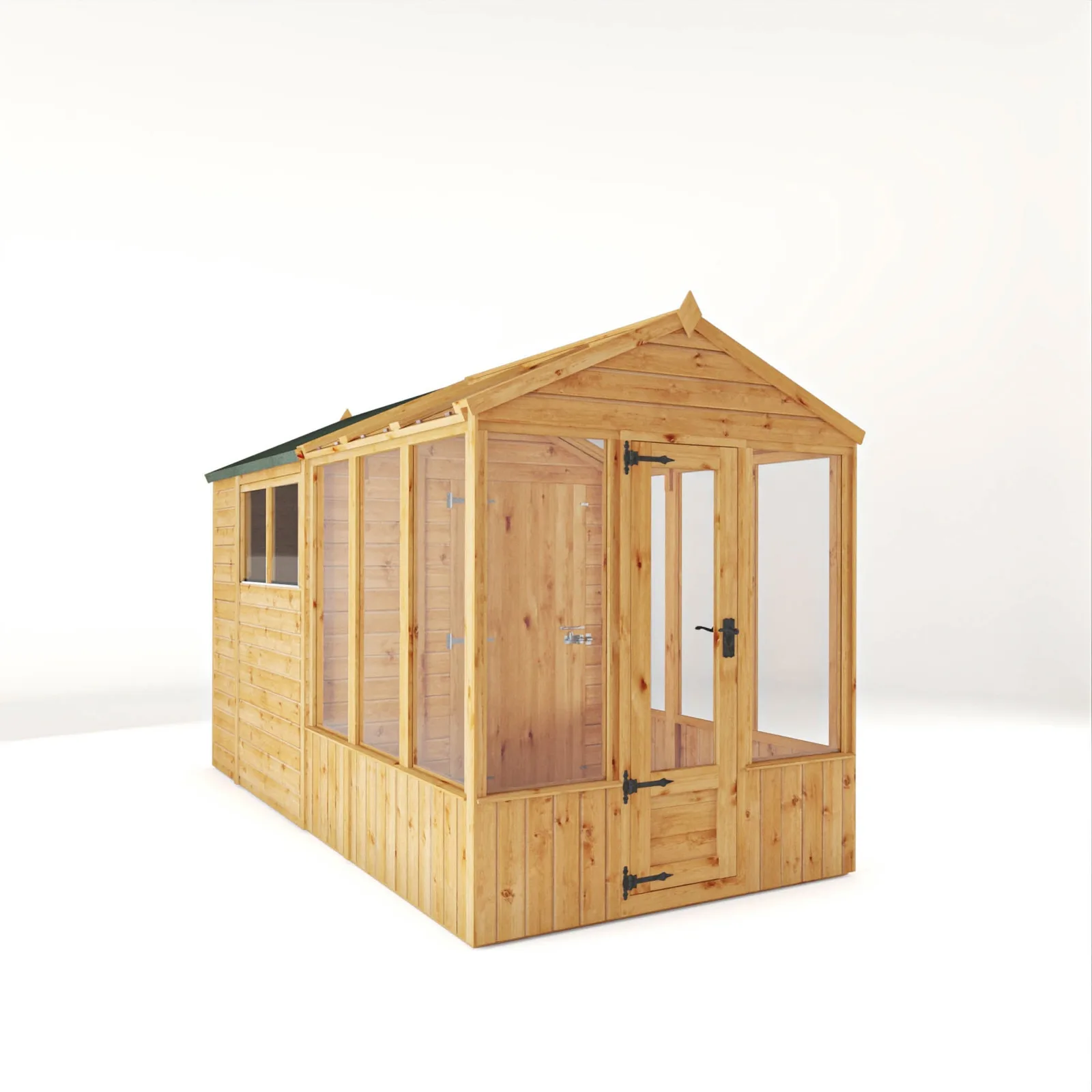 Mercia Garden Products Woodsman Combi Greenhouse with Shed — view 2 of 4