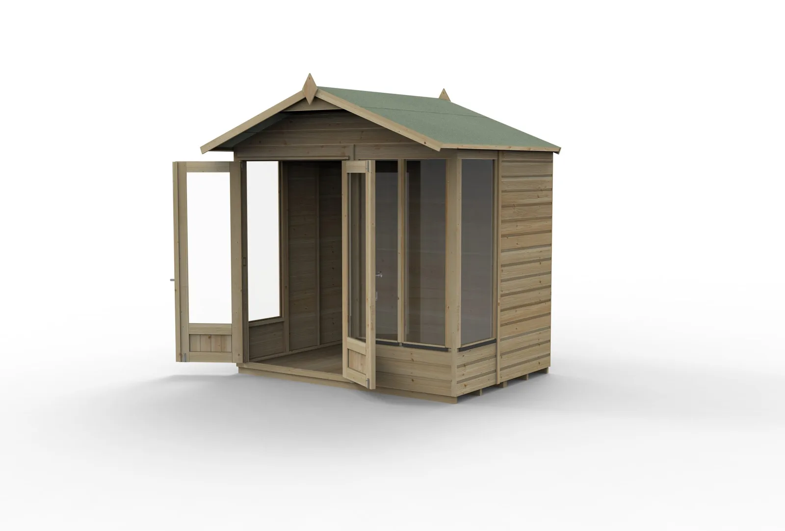 Beckwood Apex Summerhouse 7×5 – Double Door – 4 Windows — view 3 of 15