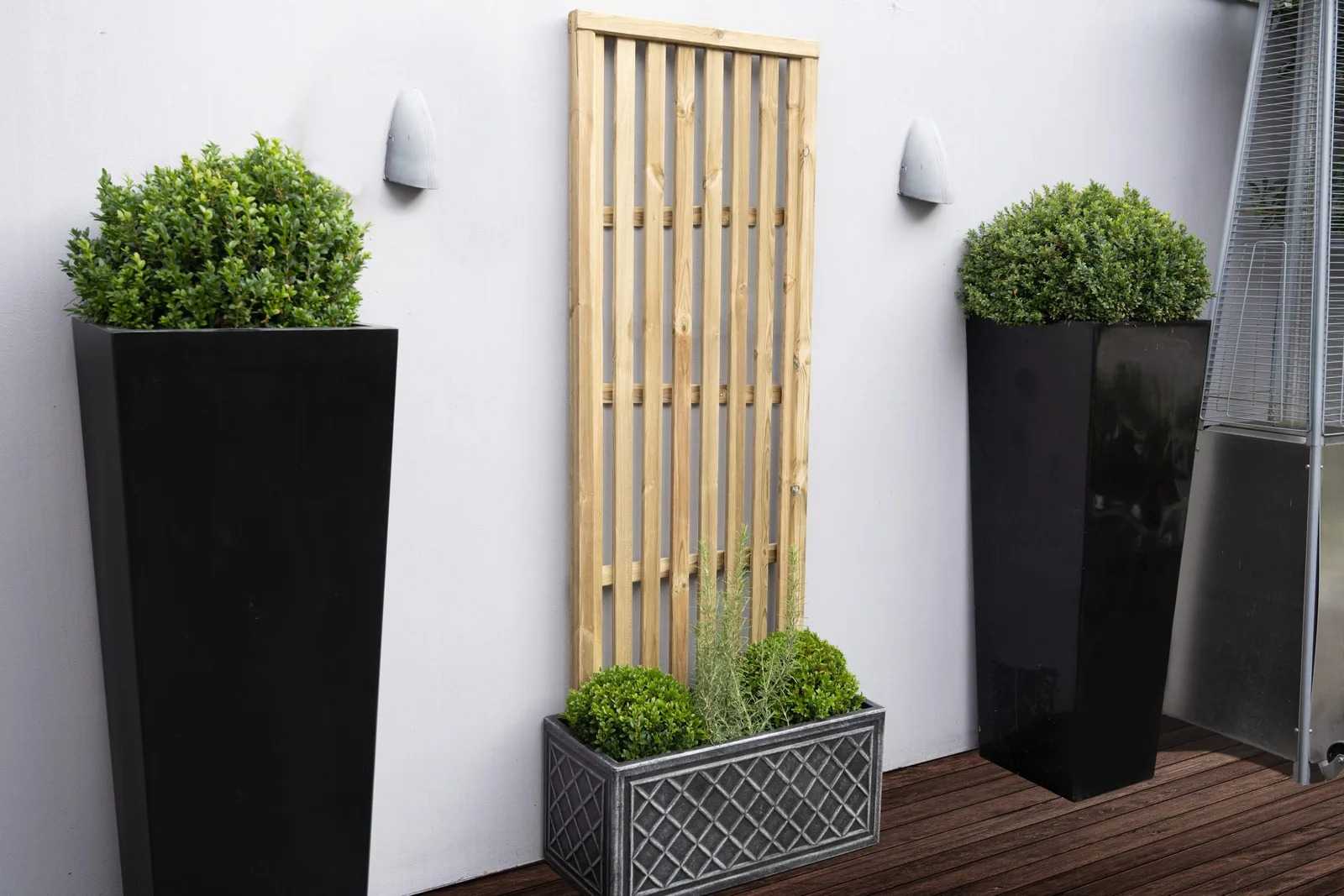 1.8m x 0.6m Pressure Treated Vertical Slatted Screen