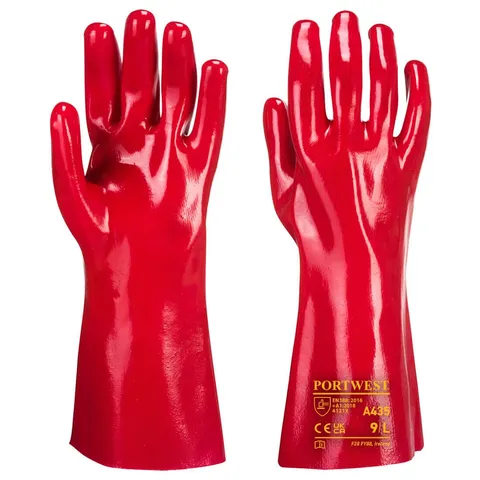 Site King (35cm) PVC Gauntlet Work Gloves