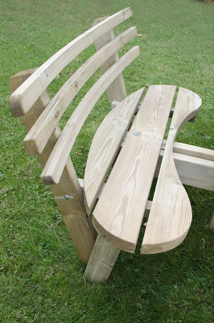 Circular Picnic Table with Seat Backs — view 3 of 4