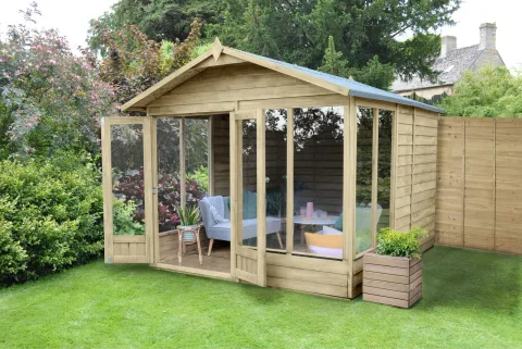 4LIFE Apex Summerhouse 8×10 – Double Door – 6 Window