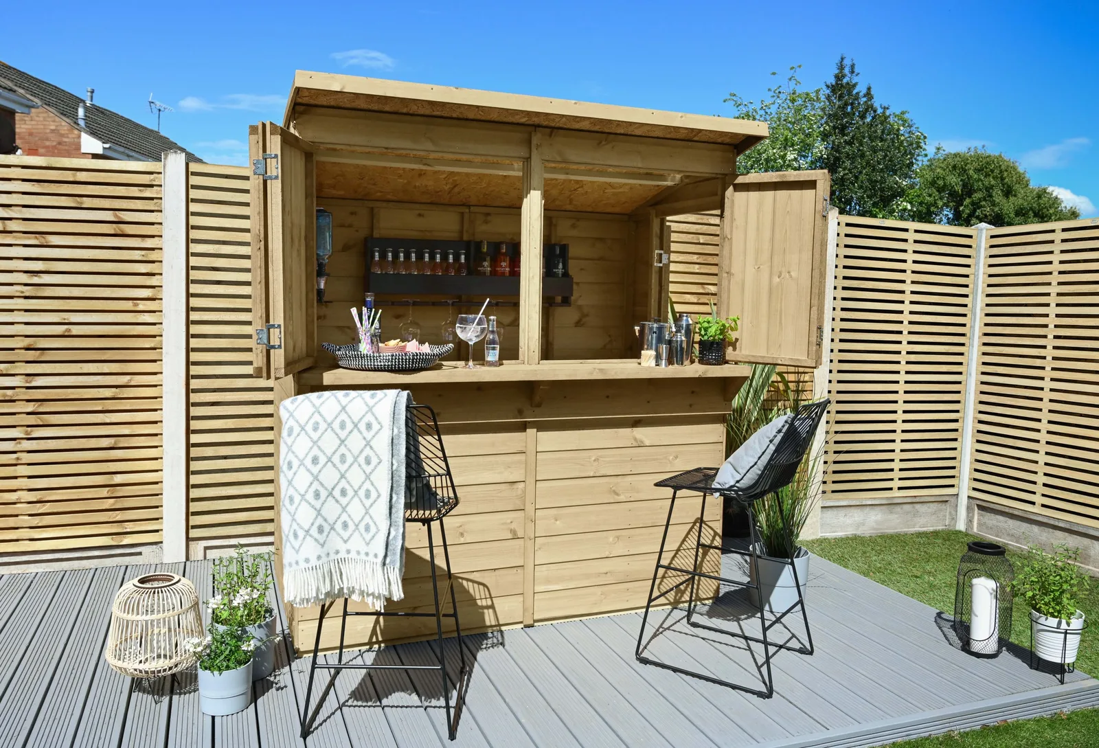 Shiplap PTR 6×3 Pent Garden Bar
