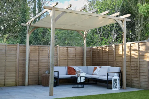 Ultima Pergola – 3.6 x 3.6m with Canopy
