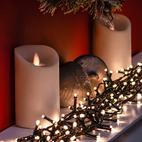 The Christmas Centre Warm White LED Multi-Function Christmas String Lights - 120, 240, 360, 480