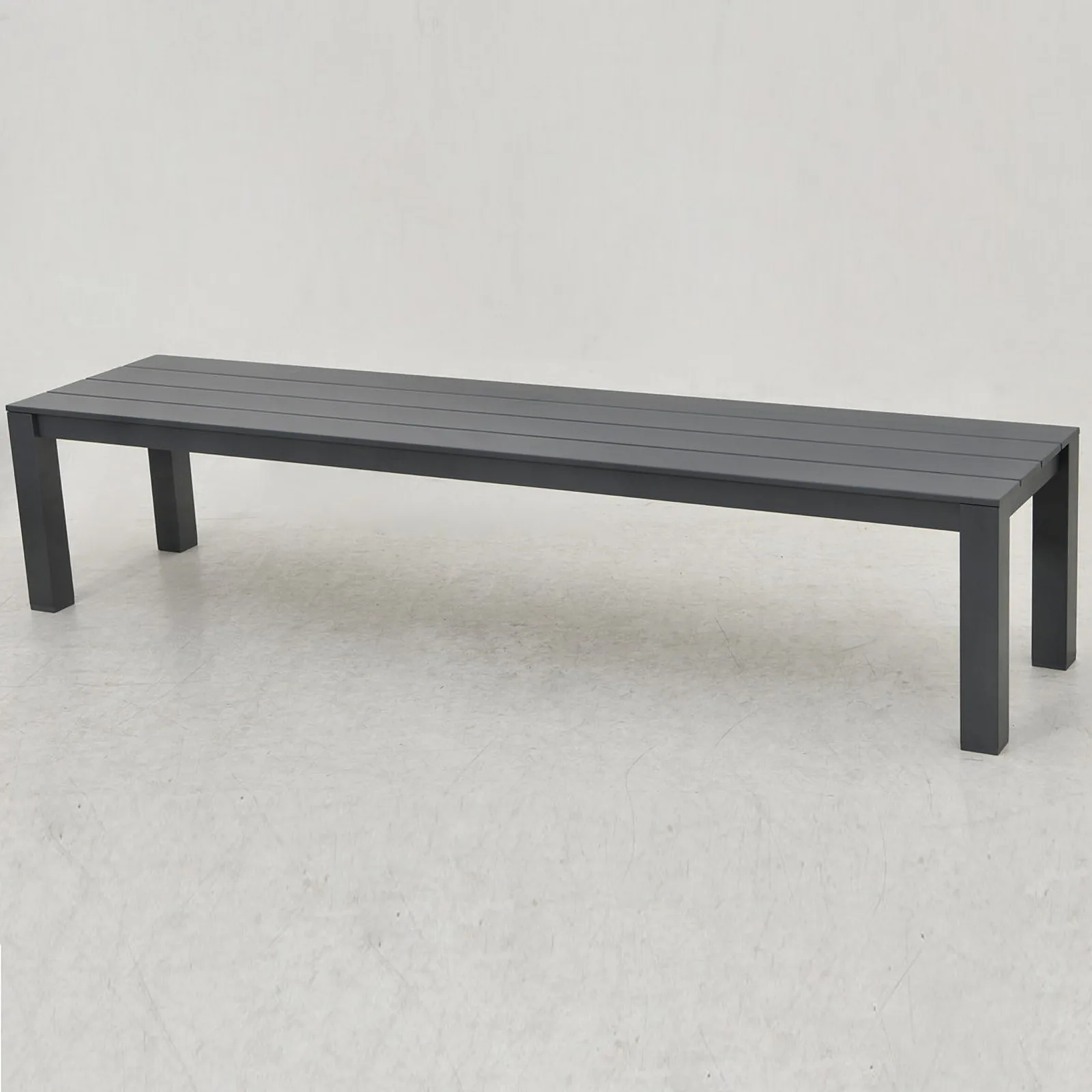 Bracken Outdoors Bracken Outdoors Maldives Aluminium 6 Seat Rectangular Garden Dining Bench Set — view 2 of 6