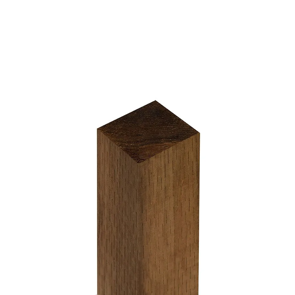 Brown Incised Fence Post 6ft – 180 x 7.5 x 7.5cm — view 3 of 3