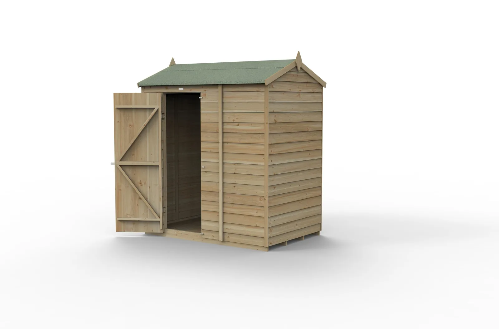 4LIFE Reverse Apex Shed 6×4 – Single Door – No Windows — view 2 of 17