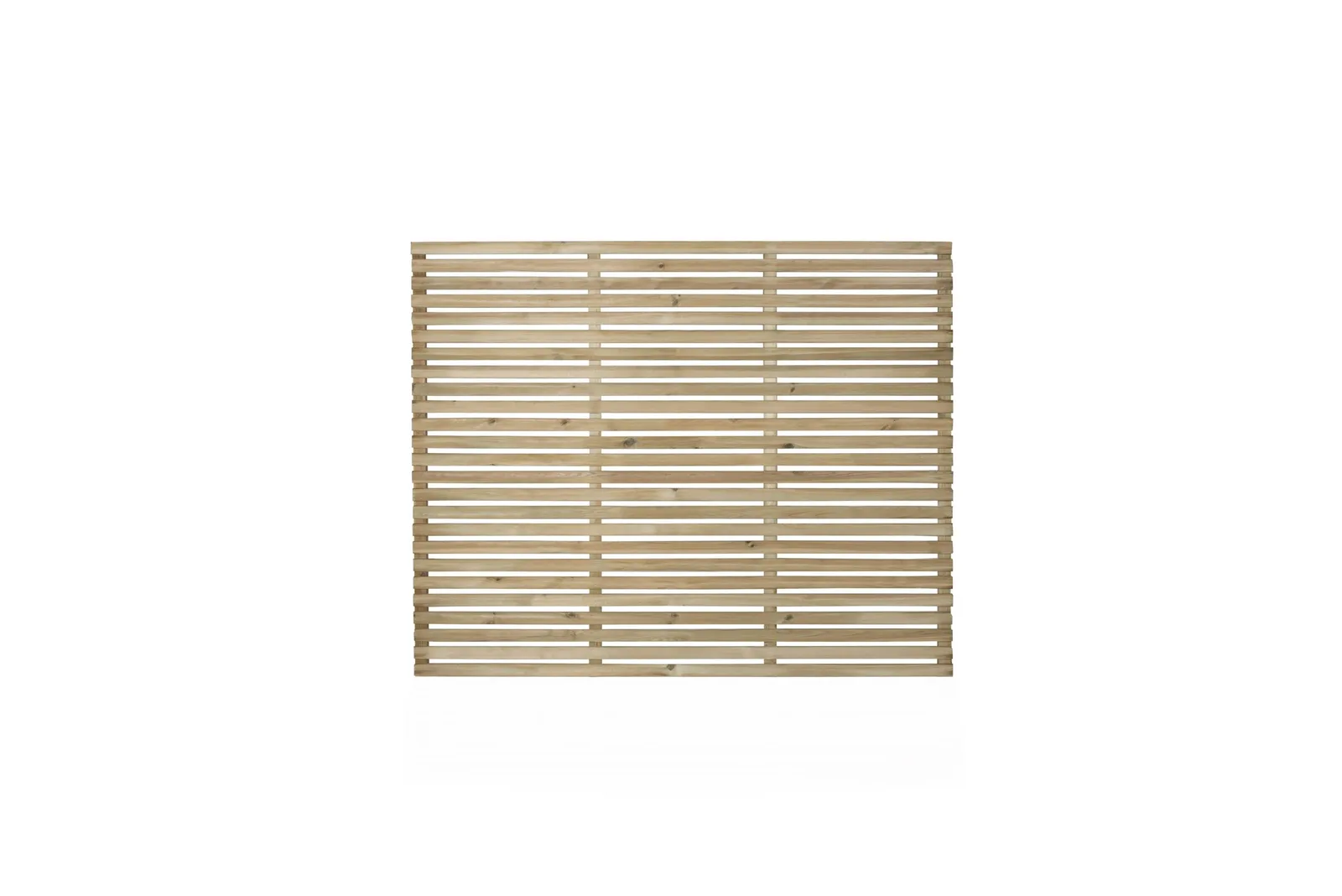 1.8m x 1.5m Pressure Treated Contemporary Slatted Fence Panel — view 2 of 4