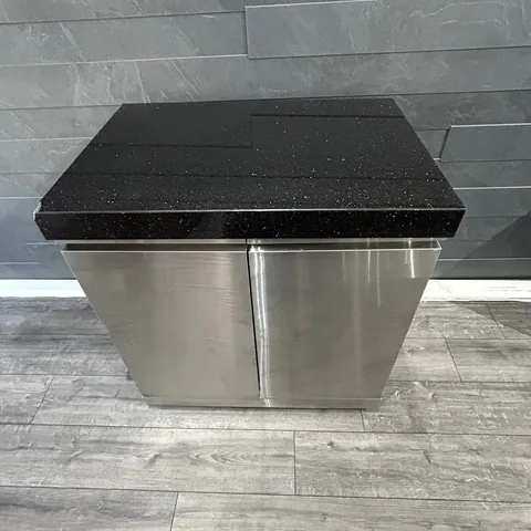 Draco Grills Ex Display Draco Grills Outdoor Kitchen Stainless Steel Double Door Cabinet with Granite Top