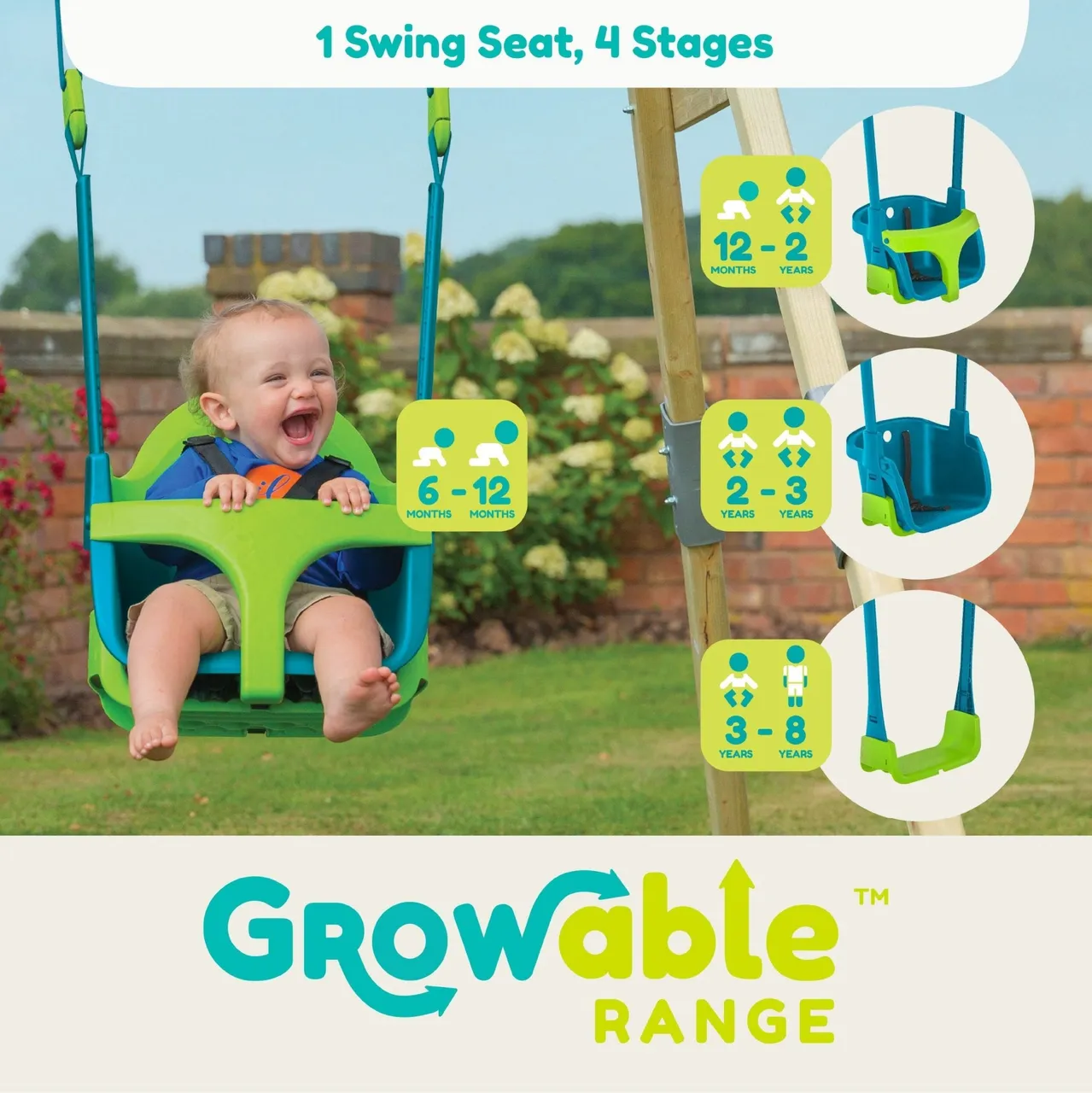 TP Toys TP Quadpod® Baby Swing Seat — view 2 of 3