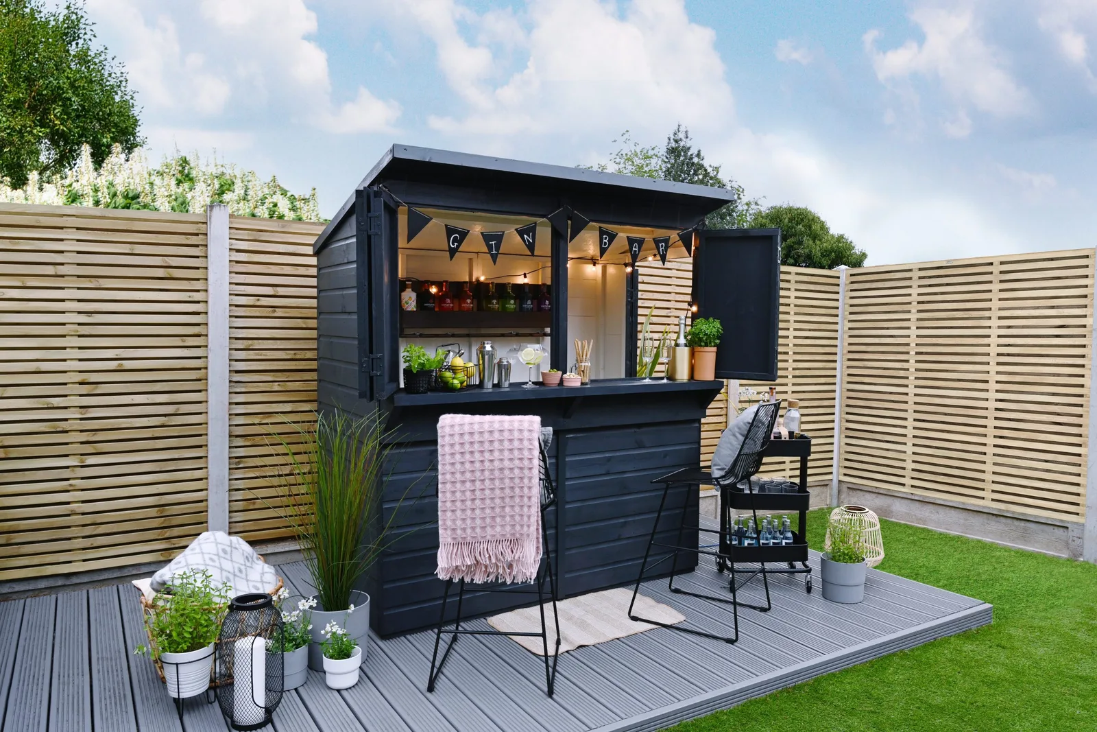 Shiplap PTR 6×3 Pent Garden Bar — view 3 of 14