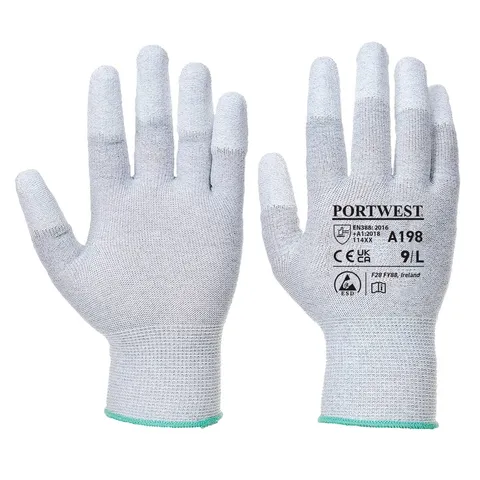 Site King Antistatic PU Fingertip Work Gloves