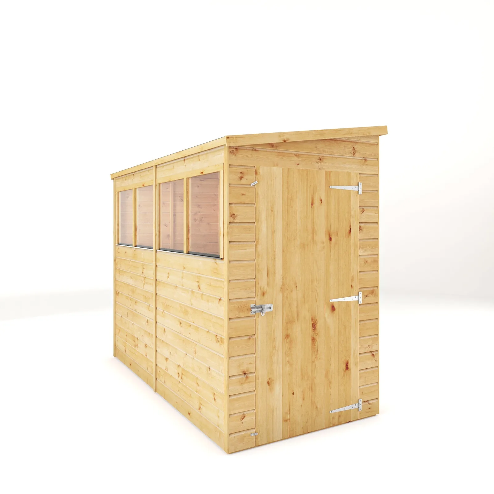 Mercia Garden Products Modular Shiplap Pent Single Door Wooden Shed — view 2 of 8