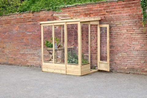 Wallscape Lean To Greenhouse 4 x 6 Open Back