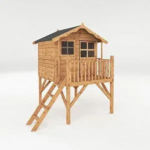 Mercia Garden Products Poppy Tower Wooden Playhouse