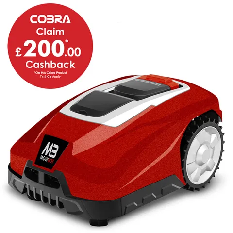 Cobra Cobra Mowbot 1200 Robotic Lawn Mower - Metallic Red (1200m²)
