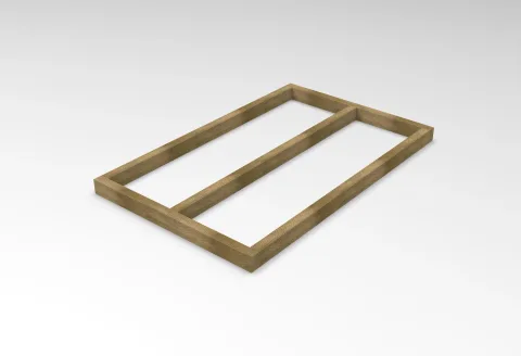 5 x 3 Shed Base for Forest Overlap Sheds