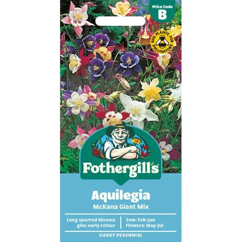 Mr Fothergills Aquilegia McKana Giants Mixed Seeds