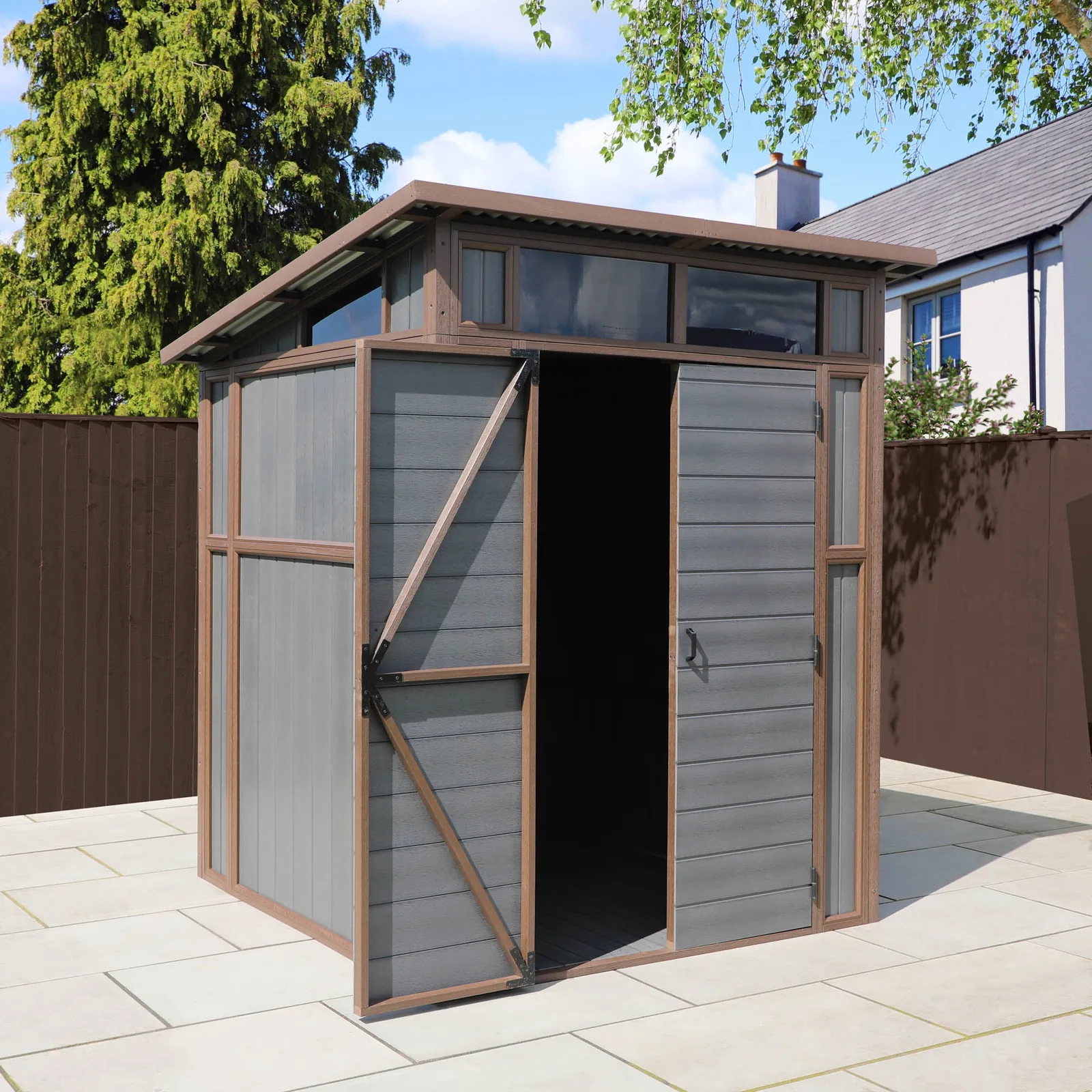 Mercia Garden Products 7 x 7 Premium Composite Pent Shed — view 2 of 8
