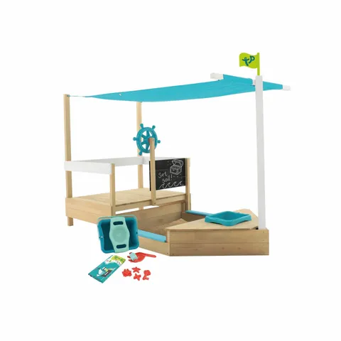 TP Toys TP Ahoy Wooden Playboat with Dig & Explorer Accessory Kit - FSC® certified
