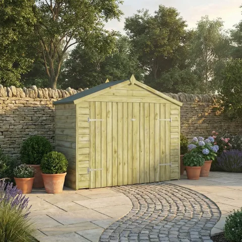 Mercia Garden Products 3x7 Overlap Apex Bike Store