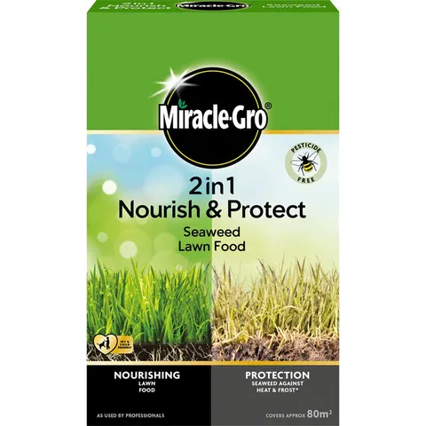 Miracle Gro Miracle Gro 2 in 1 Nourish and Protect Seaweed Lawn Food - 80sqm