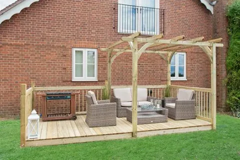 Ultima Pergola and Patio Decking Kit – 2.4 x 4.9m