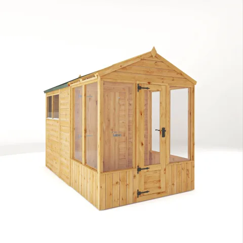 Mercia Garden Products Woodsman Combi Greenhouse with Shed