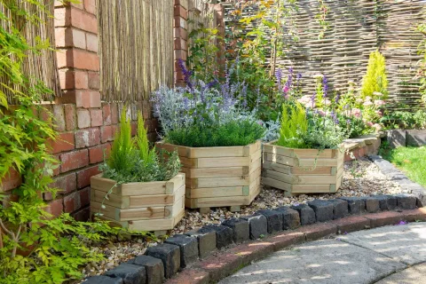 York Hexagonal Planter – Set of 3