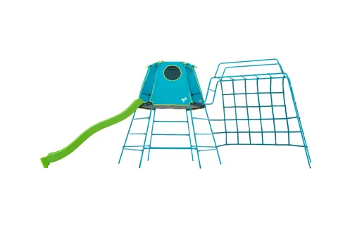 TP Toys TP Explorer Metal Climbing Frame with 8ft Ripple Slide and Monkey Bridge