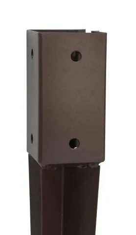 75mm BROWN – BOLT GRIP – FENCE POST SUPPORT – 600mm SPIKE
