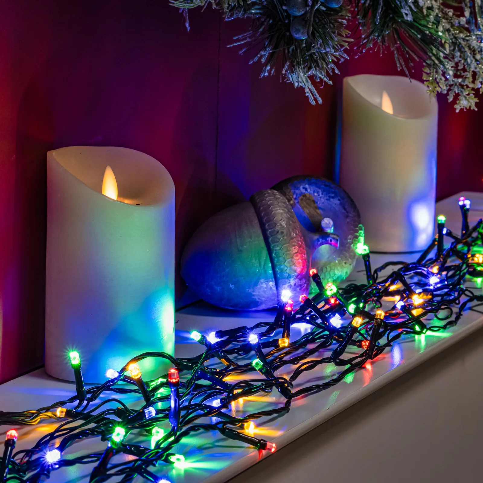 The Christmas Centre Multi-Coloured LED Multi-Function Christmas String Lights - 120, 240, 360, 480, 720