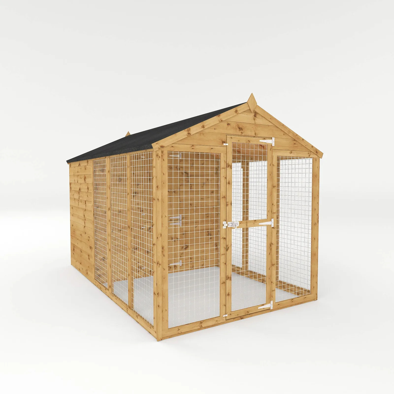 Mercia Garden Products Shiplap Apex Dog Kennel & Run — view 2 of 2