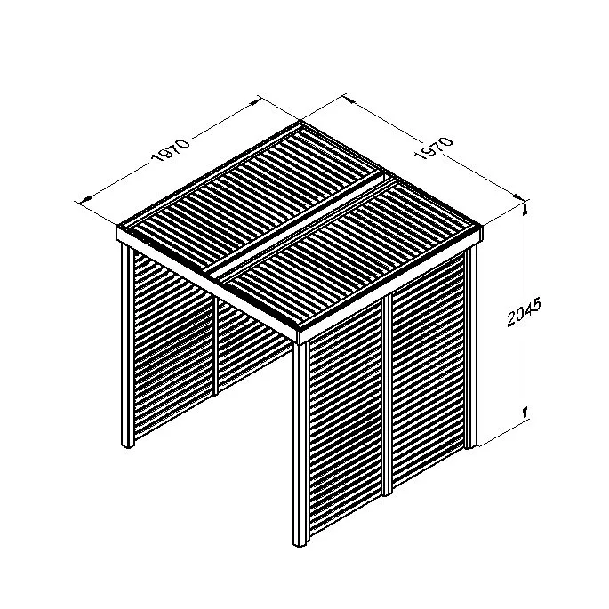 Modular Pergola with 3 Side Panel Pack — view 2 of 5