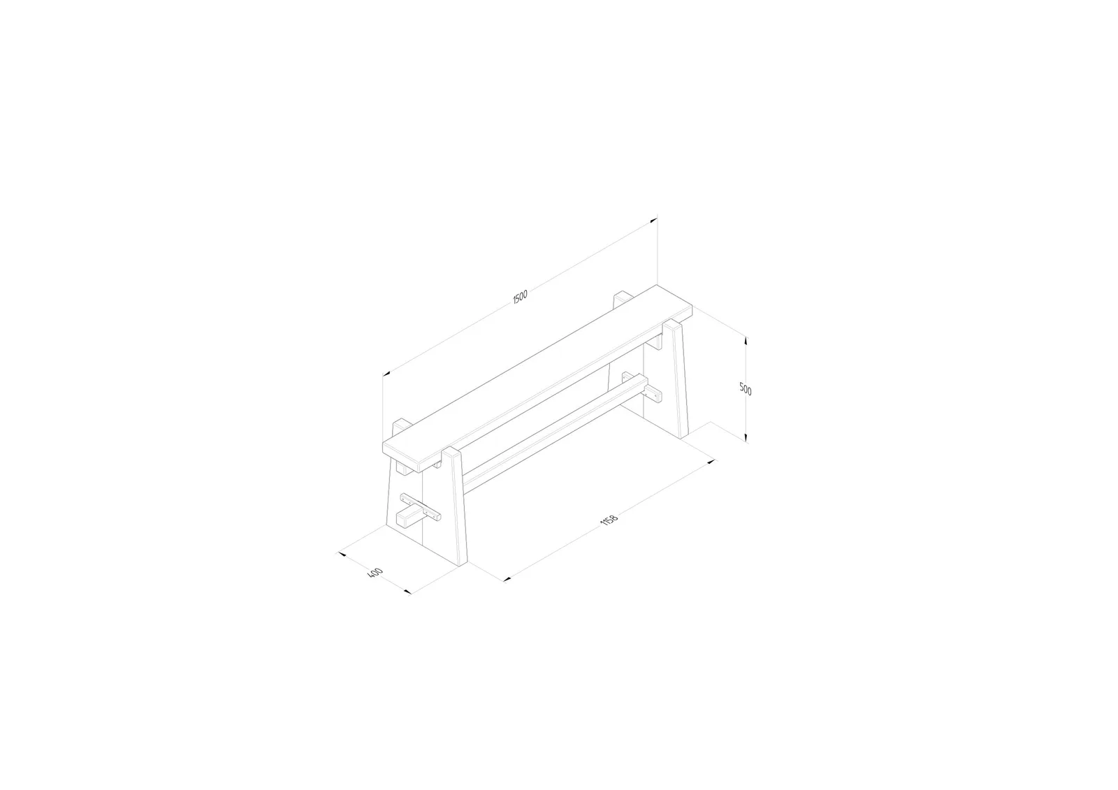 Sleeper Pew Bench — view 3 of 9