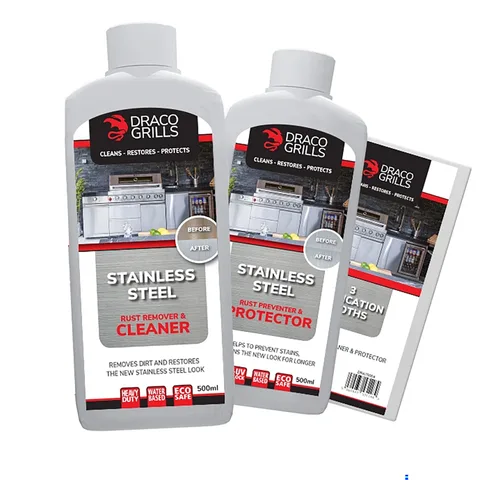 Draco Grills Draco Grills Outdoor Kitchen Black Stainless Steel Cleaner and Protection Kit