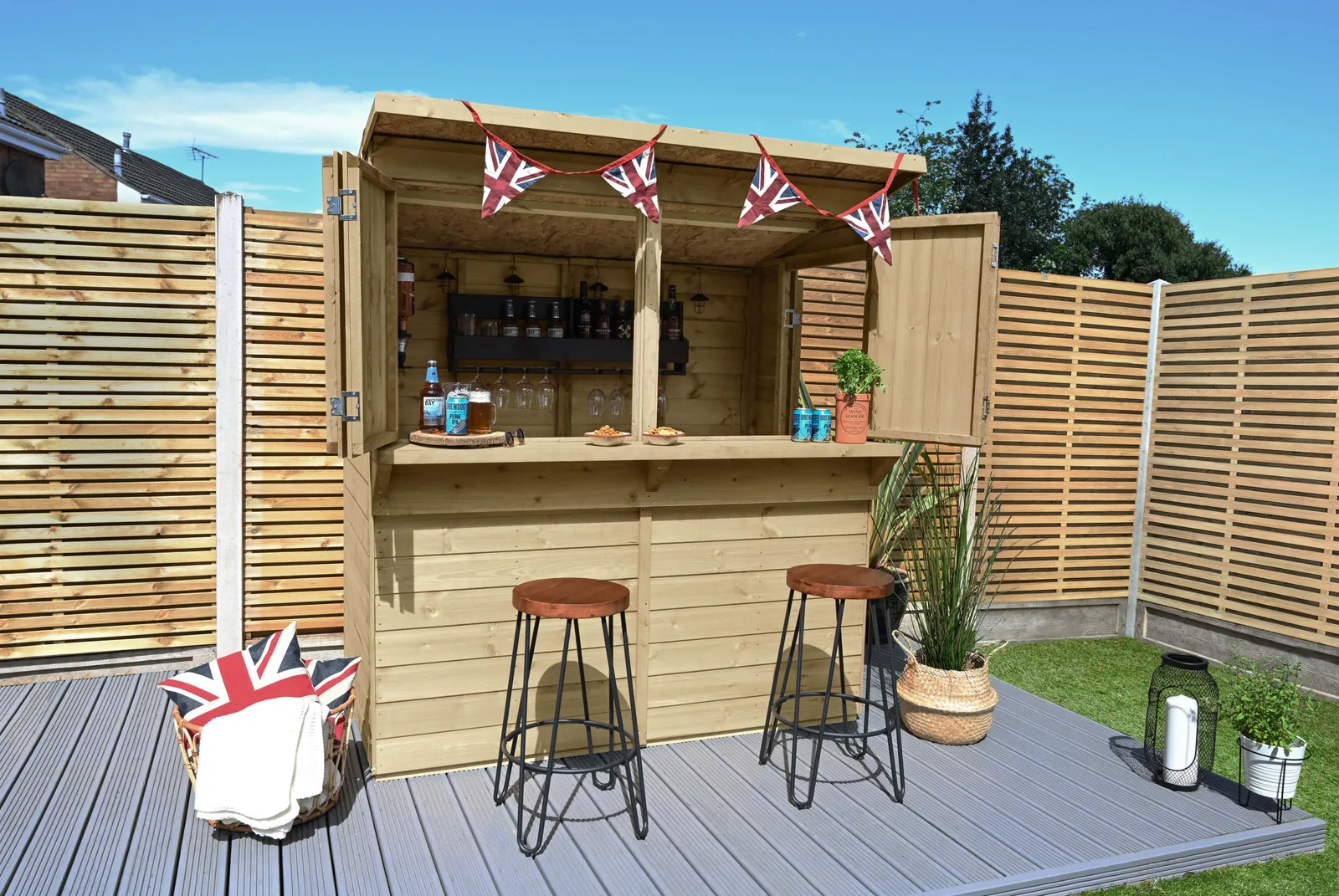 Shiplap PTR 6×3 Pent Garden Bar — view 2 of 14