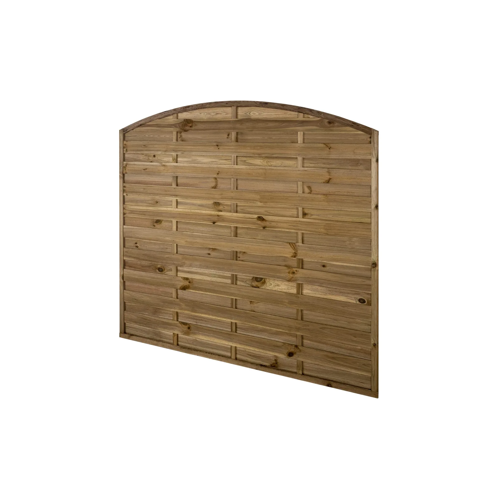 1.8m x 1.8m Pressure Treated Decorative Dome Top Fence Panel — view 3 of 5