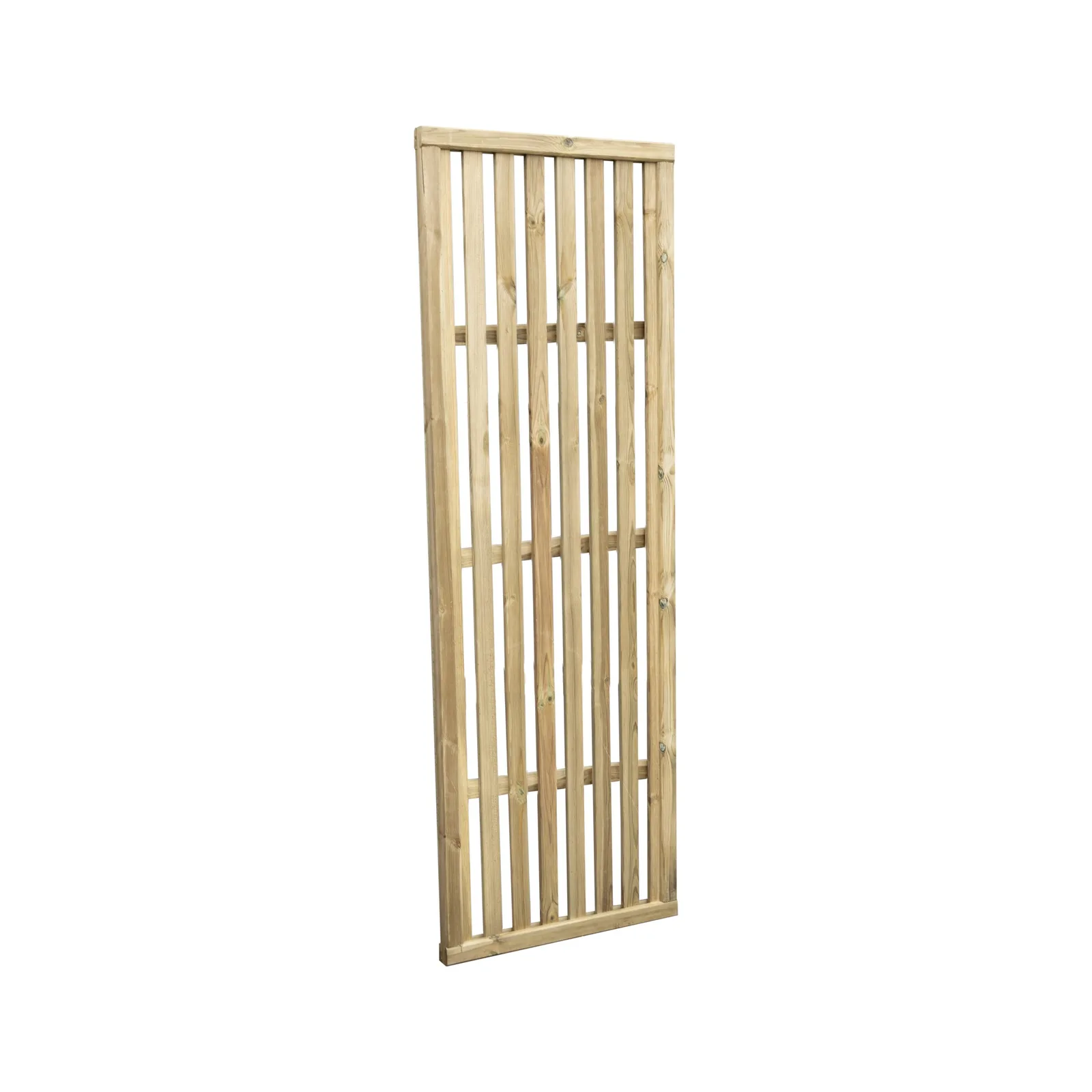 1.8m x 0.6m Pressure Treated Vertical Slatted Screen — view 3 of 4