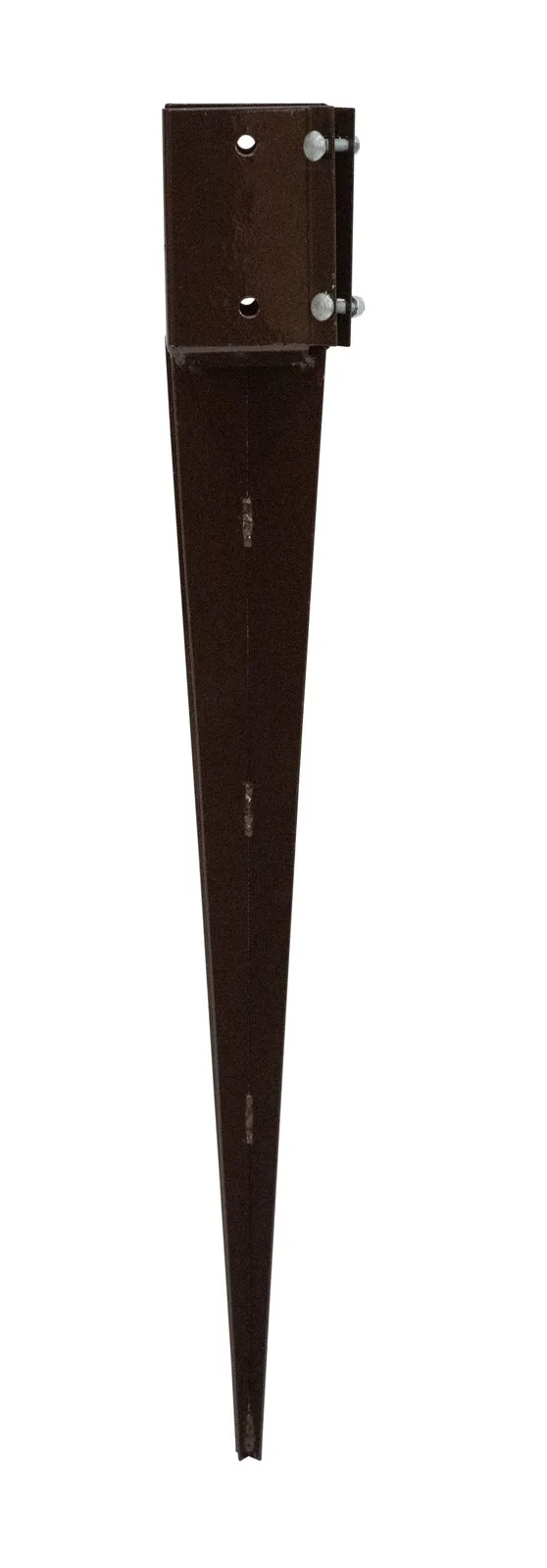 100mm BROWN – BOLT GRIP – FENCE POST SUPPORT – 750mm SPIKE — view 2 of 5