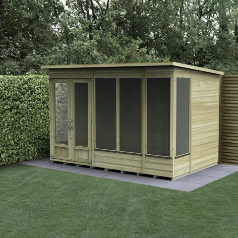 Beckwood Pent Summerhouse 10×6 – Double Door – 5 Windows