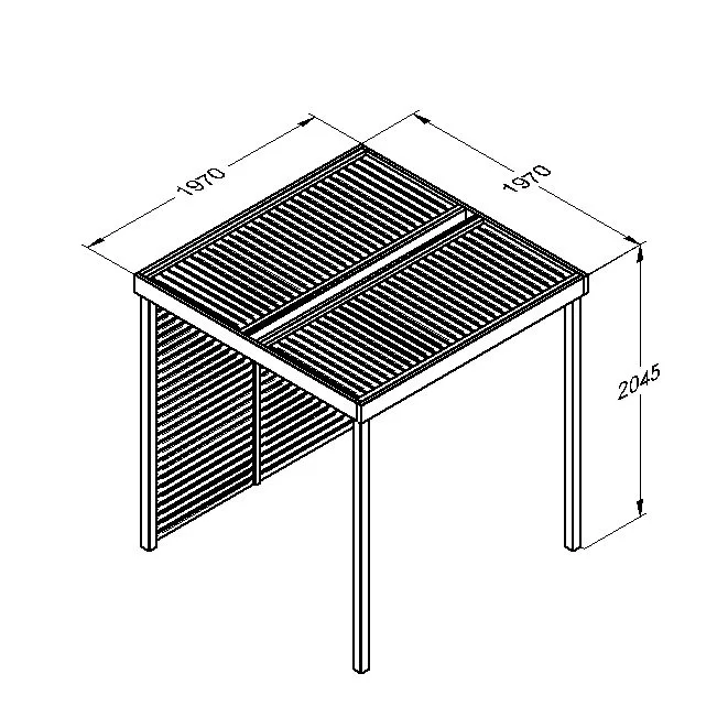 Modular Pergola with 1 Side Panel Pack — view 2 of 4