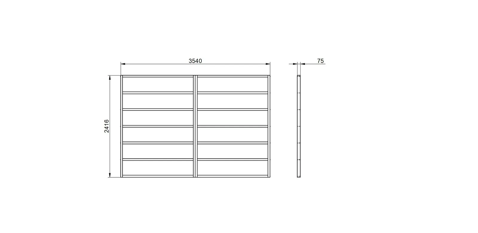 12 x 8 Shed Base for Forest Overlap & Shiplap Sheds — view 2 of 2