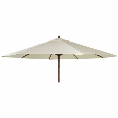 Alexander Rose Alexander Rose 2.7m Hardwood Round Garden Parasol - Ecru