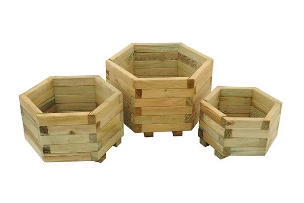 York Hexagonal Planter – Set of 3 — view 3 of 4